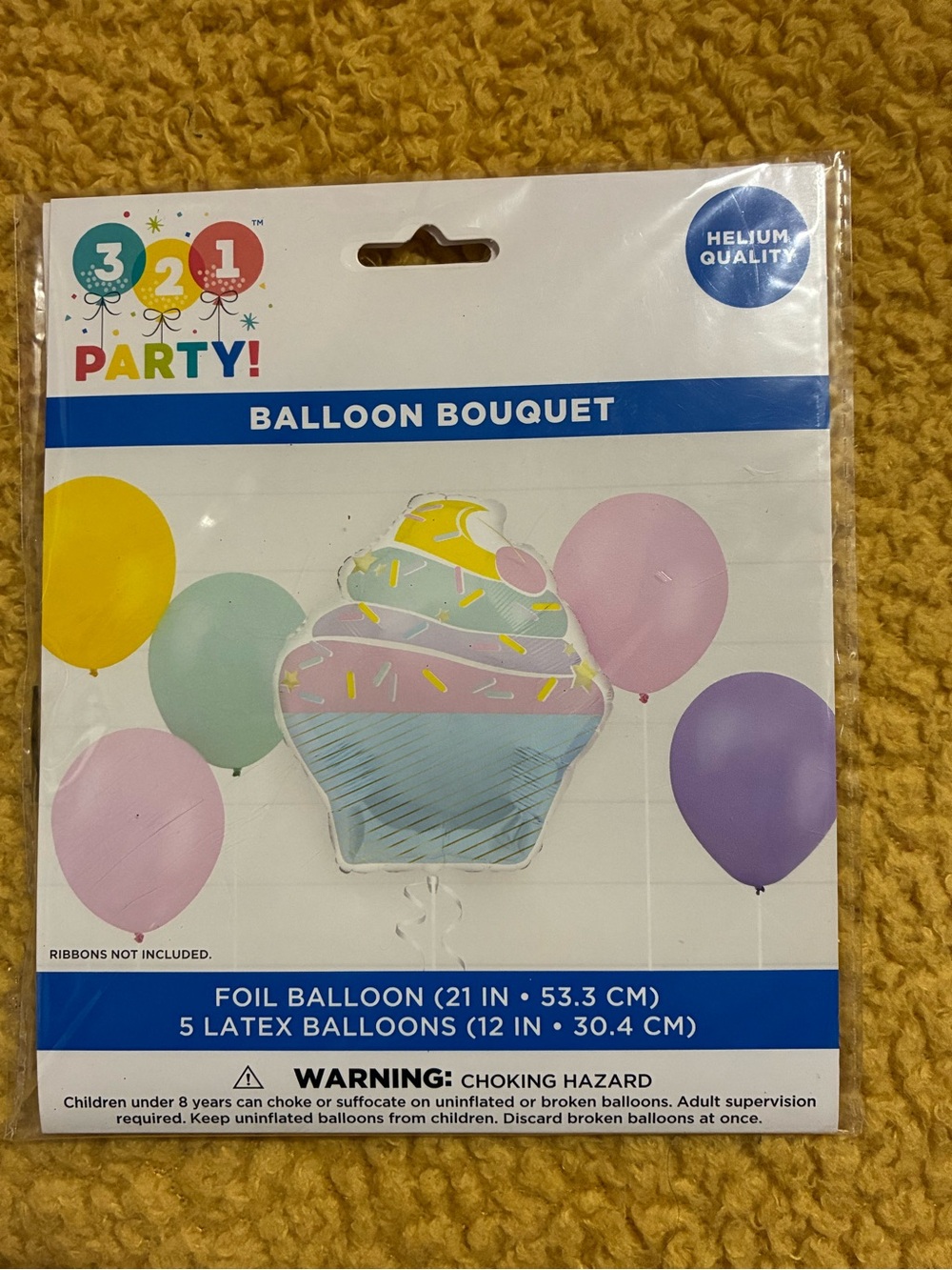 Pastel Cupcake Balloon Bouquet